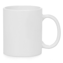 Plastic blank sublimation white Mugs 11oz